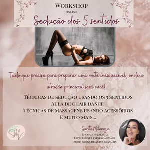 Imagem de capa para o Curso online Workshop: Sedução dos 5 sentidos