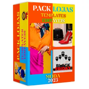 Imagem de capa para o Ebook PACK TEMPLATES EDITÁVEIS PARA LOJAS