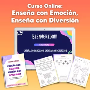 Imagen de portada para Curso online Enseña con Emoción, Enseña con Diversión! - Dirigido a docentes, educadores y padres!!!