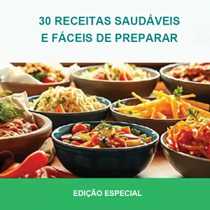 Imagem de capa para o Ebook 30 RECEITAS SAUDÁVEIS E FÁCEIS DE PREPARAR