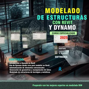 Imagen de portada para Curso online Modelado de Estructuras en Revit con Dynamo
