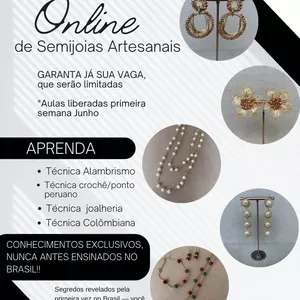 Imagem de  Curso de Semijoias Artesanais  criado por Boutique da Grinalda  na hotmart