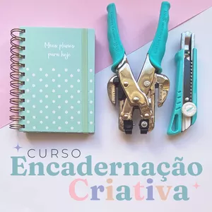 Imagem de capa para o Curso online Encadernação Criativa