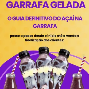 Imagem de capa para o Ebook Lucrando muito vendendo Açaí na garrafa 
