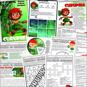 Imagem de capa para o Ebook CURUPIRA - LENDAS DO FOLCLORE