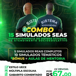 Imagem de capa para o Curso online COMBO DE SIMULADOS SEAS