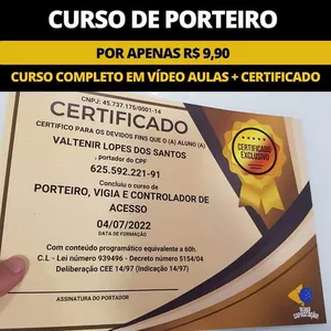 Imagem de capa para o Curso online CURSO PORTARIA,VIGIA E CONTROLADOR DE ACESSO