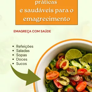 Imagem de capa para o Ebook 20 receitas práticas para o emagrecimento em 30 dias