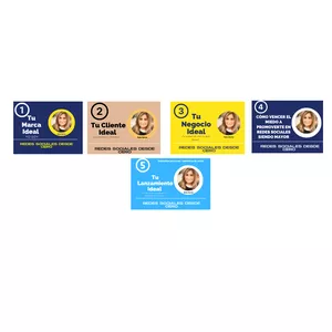 Imagen de portada para Curso online TU SERIE DE LIBROS IDEAL para hacer de lo que AMAS un negocio DIGITAL y entender las REDES SOCIALES desde CERO KIT DE 5 LIBROS