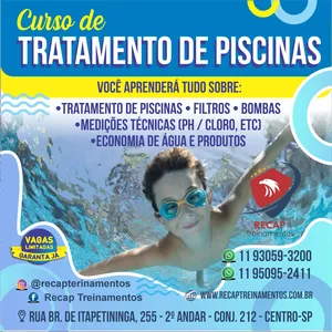 Imagem do curso Curso de Piscineiro – Manutenção e Tratamento de Piscinas