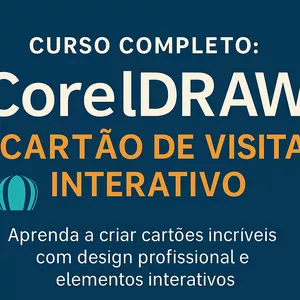 Imagem de capa para o Ebook EBook - Curso CorelDRAW: Cartão de Visita Digital Interativo