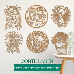 Imagem de capa para o Ebook Desenhos religiosos para corte a laser