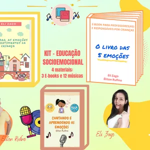 Curso KIT '' EDUCAÇÃO SOCIOEMOCIONAL'' - 3 E-BOOKS E 12 ÁUDIOS