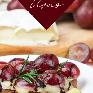 Imagem de capa para o Ebook Receitas com uva