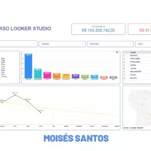 Imagem de capa para o Curso online CRIANDO DASHBOARDS COM LOOKER STUDIO (DATA STUDIO)