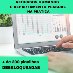 Imagem de capa para o Curso online + de 200 Planilhas para controlar seu RH e DEPARTAMENTO PESSOAL