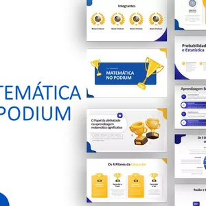 Imagem de capa para o Curso online Matemática - Template de PowerPoint 