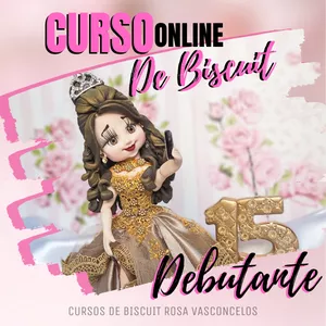 Imagem principal do produto CURSO ONLINE DE BISCUIT - DEBUTANTE