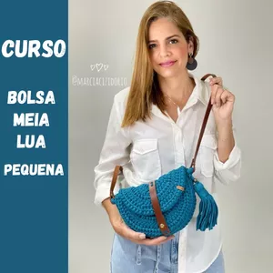 Imagem do curso Bolsa de crochê - Curso Meia Lua Pequena