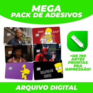 Imagem de capa para o Ebook Adesivos Editáveis Para Personalizar Cartão De Crédito