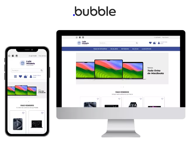 Template Ecommerce Bubble