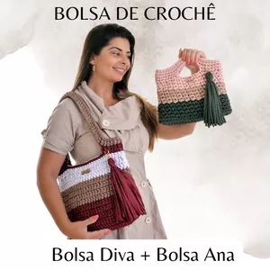 Imagem do curso Bolsa de Crochê - Bolsa Diva + Bolsa Ana