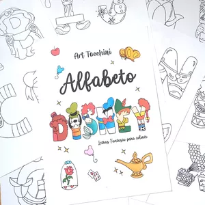 Imagem de capa para o Ebook Alfabeto Disney - Letras Fantasia