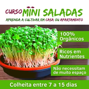 Imagem principal do produto APRENDA A CULTIVAR MINI-SALADAS 100% ORGÂNICAS
