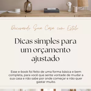 Imagem de capa para o Ebook Decorando Sua Casa com Estilo