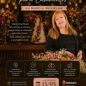 Imagem do curso Arranjos florais para casamentos