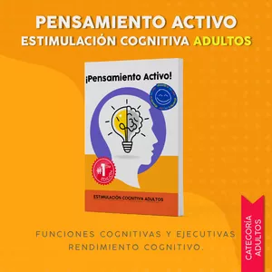 Imagen de portada para Ebook Estimulación cognitiva Adultos -  ¡PENSAMIENTO ACTIVO!