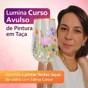Imagem do curso Lumina Curso Avulso de Pintura Completa Passo a Passo de 1 (uma) Taça