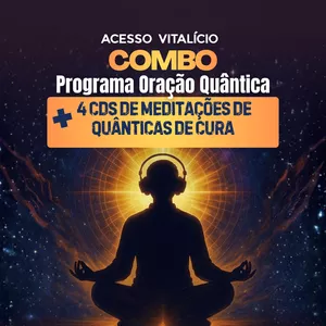 Imagem de capa para o Curso online ACESSO VITALÍCIO AO COMBO PROGRAMA ORAÇÃO QUÂNTICA + 4CDS DE MEDITAÇÕES QUÂNTICAS DE CURA 