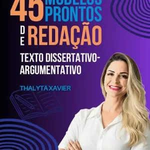 Imagem de capa para o Curso online 45 MODELOS PRONTOS DE REDAÇÃO- DISSERTATIVO-ARGUMENTATIVO