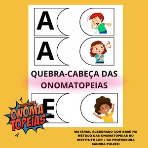 Imagem de capa para o Curso online QUEBRA-CABEÇA DAS ONOMATOPEIAS