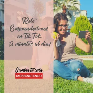 Imagen de portada para Curso online Reto Emprendedores en Tik Tok 3 minuntos al día