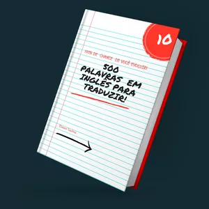 Imagem de capa para o Ebook 500 palavras em Inglês para traduzir