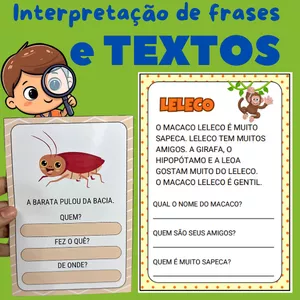 Imagem de capa para o Ebook Combo Interpretação de frases e textos