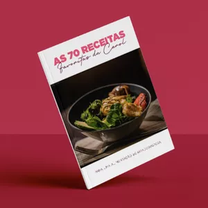 Imagem de capa para o Ebook E-book com 70 Receitas da Carol Ferrera