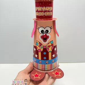 Imagem de capa para o Ebook Copo mágico palhaço