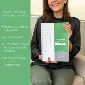 Imagem de capa para o Curso online Apostila Impressa: Como Modelar e Confeccionar Blusas