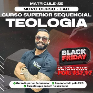 Imagem de Curso Superior Sequencial em 3 meses de TEOLOGIA - EAD - Instituto Óliver criado por Instituto Óliver Escola Preparatória Carreiras Policiais na hotmart
