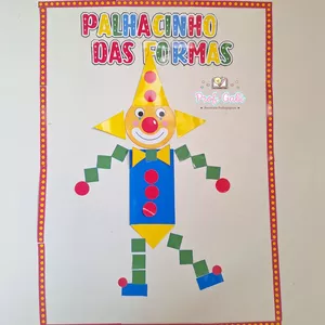 Imagem de capa para o Ebook Palhacinho das formas 