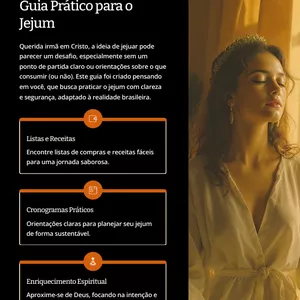 Imagem de capa para o Ebook Guia Prático do Jejum