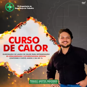 Imagem de capa para o Curso online CURSO DE ELABORAÇÃO DE LAUDO DE INSALUBRIDADE E APOSENTADORIA ESPECIAL POR CALOR COM BASE NO NOVO ANEXO 3 DA NR 15