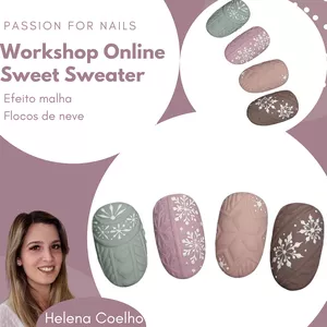 Imagem de capa para o Curso online Sweet Sweater | Flocos de Neve e efeito Malha