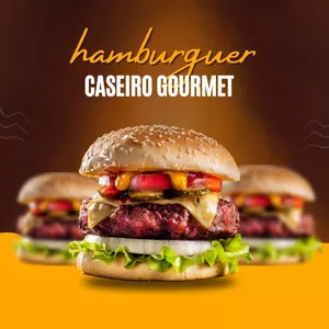  Hambúrguer Caseiro profissional 