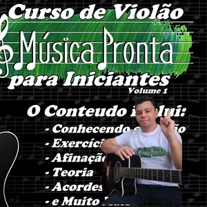 Imagem de capa para o Curso online Curso de violão  Para iniciantes Musica pronta