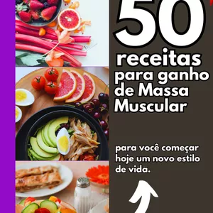 Imagem de 50 Receitas para Ganho de Massa Muscular criado por Gabriel Alcântara na hotmart