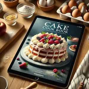 Cover image for Ebook E-book | Cake Cook Book | 2444 Recipes